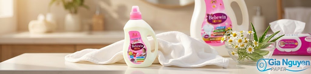 Nước giặt Bebewin Home Baby 2in1 cho da nhạy cảm trẻ sơ sinh